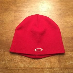 Oakley Men's Fine Knit Beanie - Red